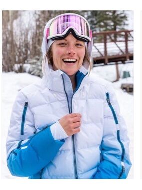 Spyder White & Blue Women's Ski Jacket
